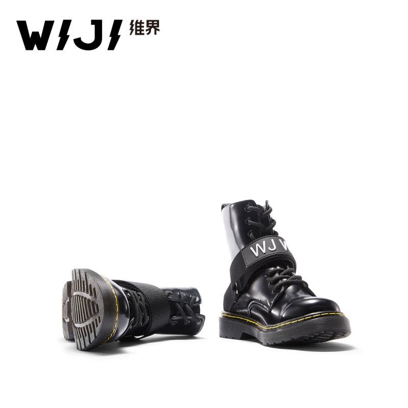 WIJI冬季新款时尚潮流休闲高帮鞋个性魅力气质青春欧美街头风女鞋图片