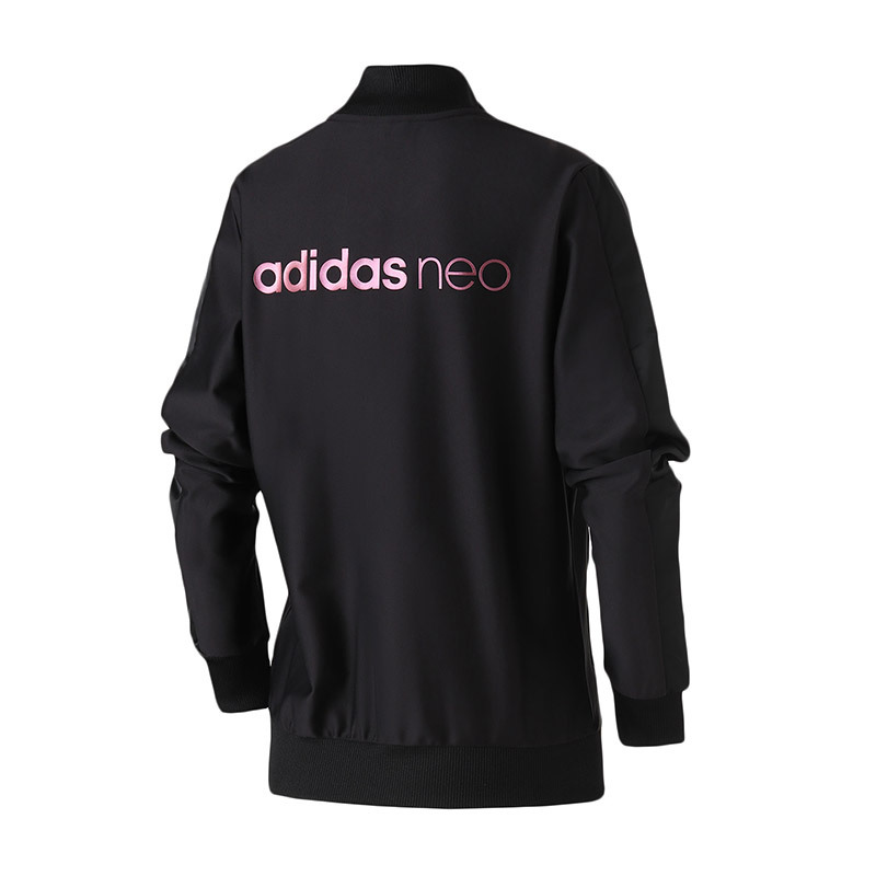 adidas阿迪达斯neo女装春季运动外套夹克运动服dw8319ldw8319黑黑