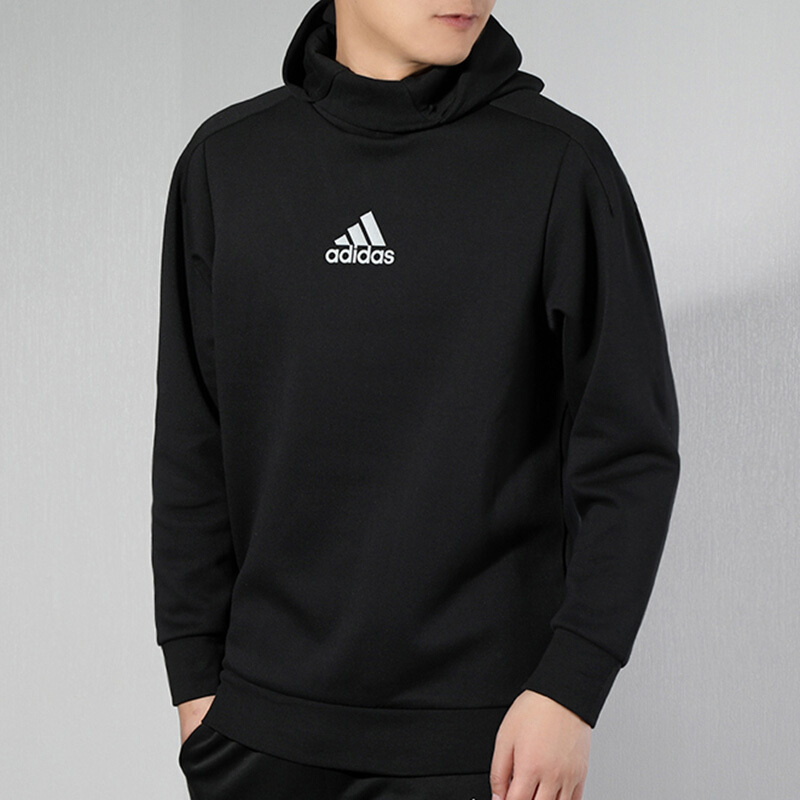 adidas阿迪达斯男服卫衣2020新款连帽高领休闲运动服FM9376