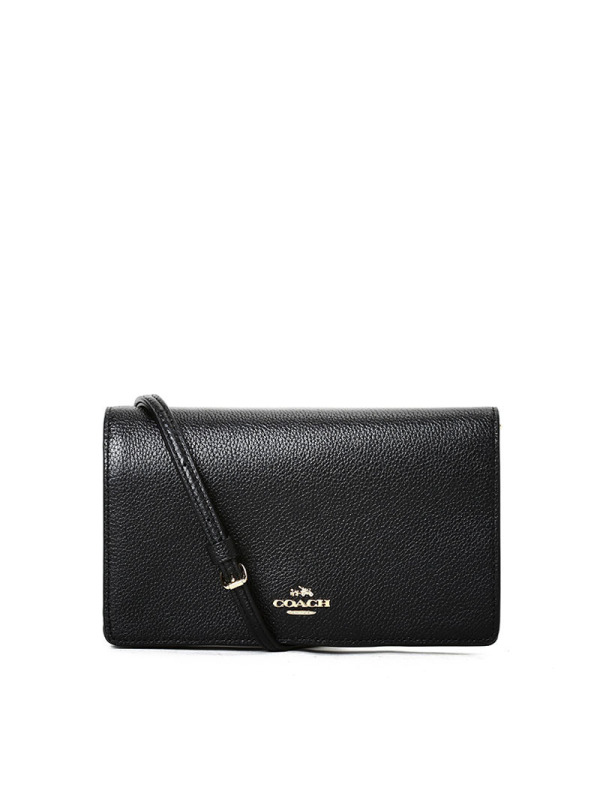 COACH/蔻驰 女包马车徽标翻盖手拿斜挎小方包 87401