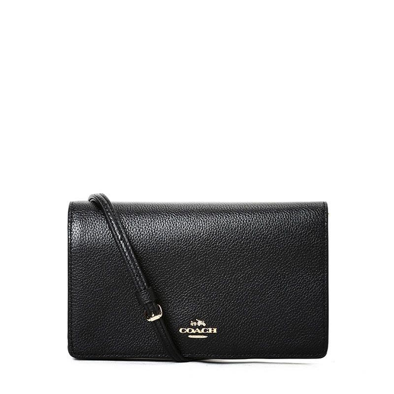 COACH/蔻驰 女包马车徽标翻盖手拿斜挎小方包 87401图片