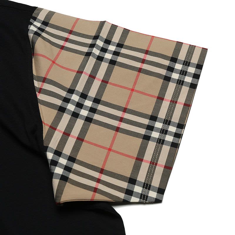 博柏利/巴宝莉 BURBERRY 女款Vintage复古格纹棉质宽松版圆领短袖T恤 80430571图片