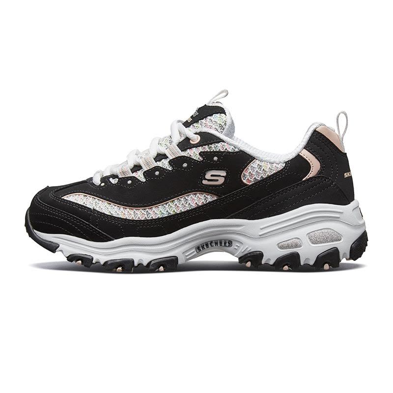 SKECHERS(斯凯奇)2019D\’LITES系列时尚绑带运动鞋春季女子休闲鞋13144-BKLP图片