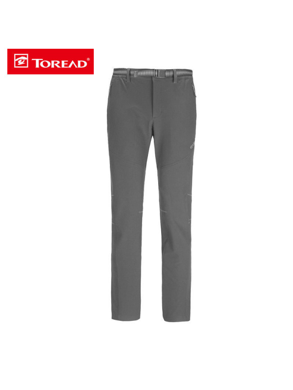探路者（TOREAD）越野软壳裤秋冬男女户外防风保暖加绒长裤HAMF92024/91023