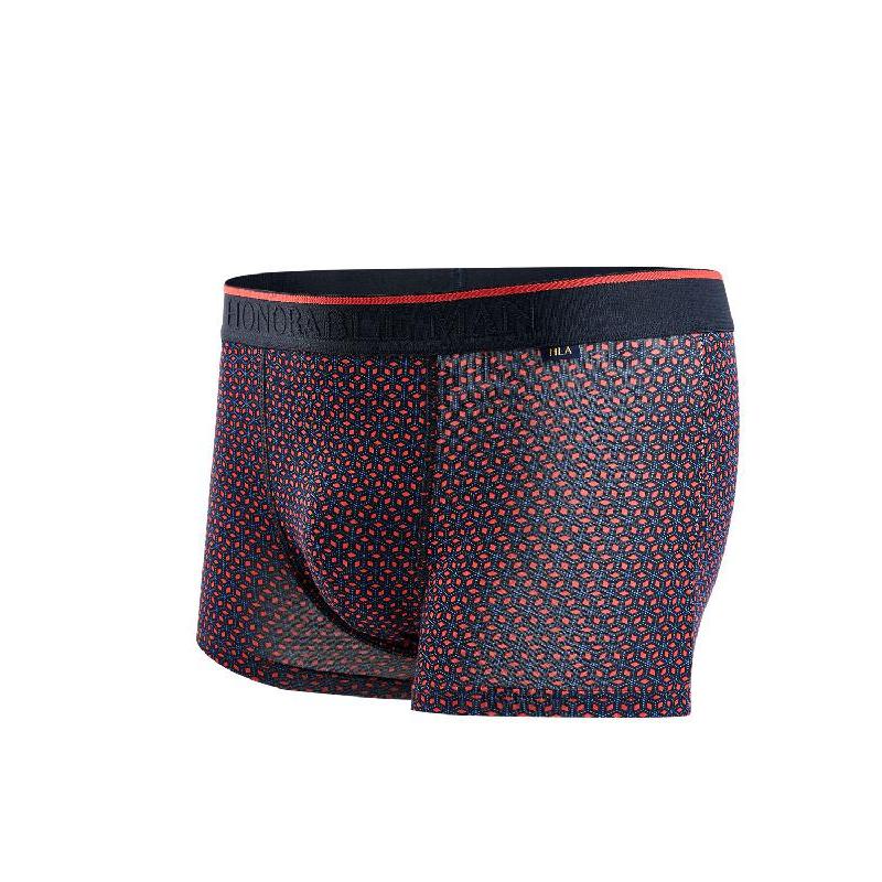 hla海澜之家中腰印花橡筋针织平角短裤男士内裤hukaj3e056a