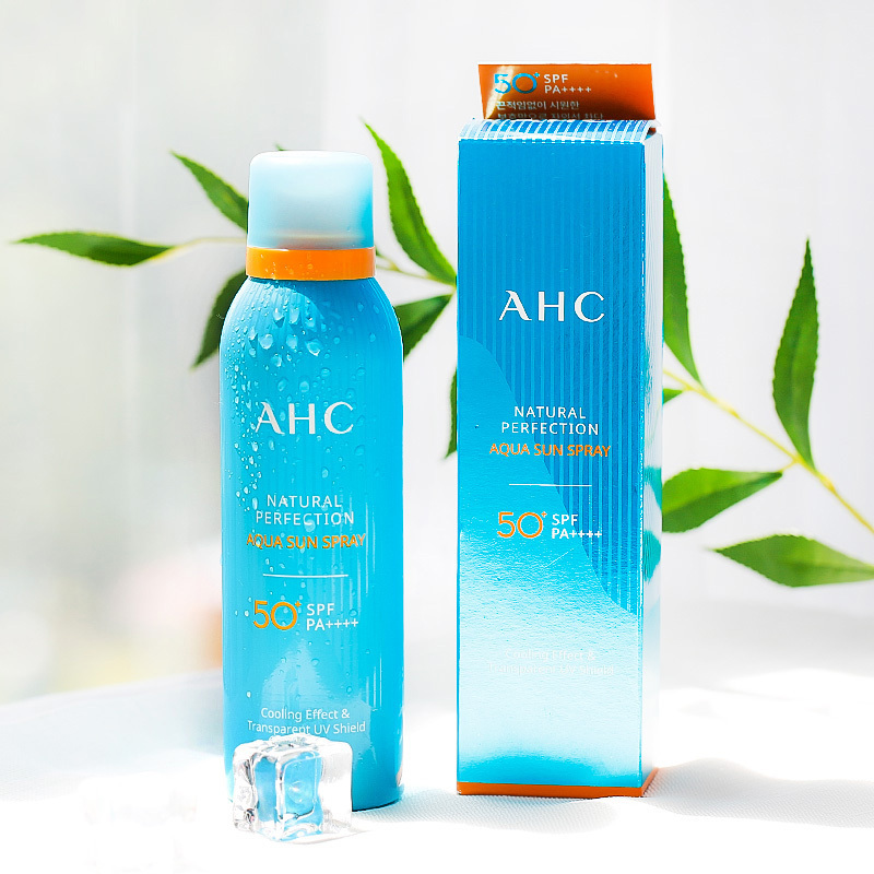 AHC自然水润SPF50 PA++++防晒隔离喷雾180ml保湿补水 清爽防晒 提亮舒缓