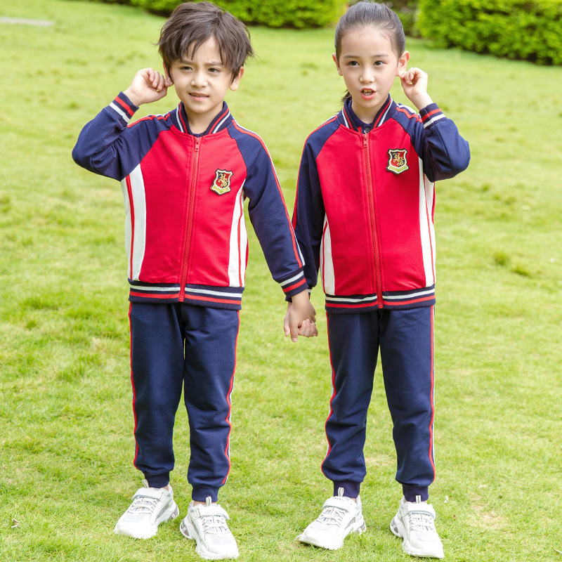 Brookings幼儿园园服2023春秋装小校服套装老师儿童班服运动服三