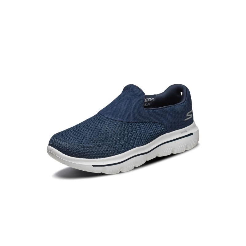 Skechers斯凯奇男鞋新款一脚套健步鞋 透气布懒人休闲鞋54753图片