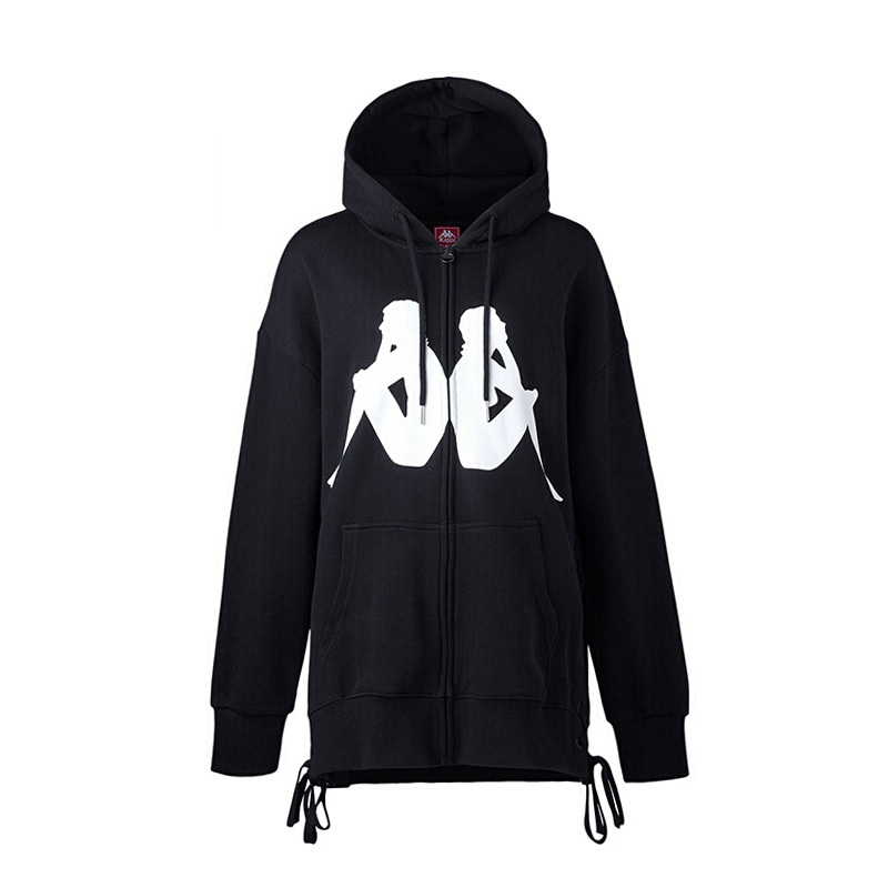 KAPPA/卡帕专柜女子运动服秋款针织卫衣LOGO外套|K0862MK59D