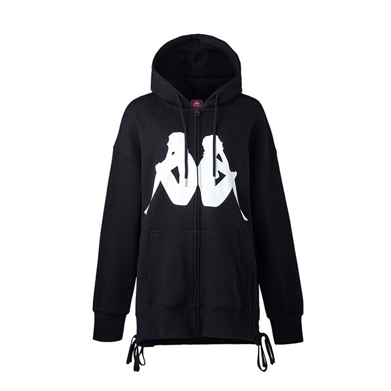 KAPPA/卡帕专柜女子运动服秋款针织卫衣LOGO外套|K0862MK59D图片