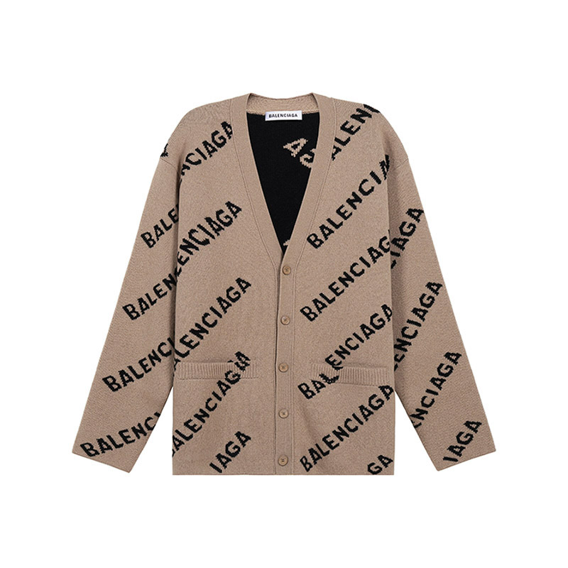 巴黎世家balenciaga女士羊毛针织衫毛衣开襟衫652394t1567参数