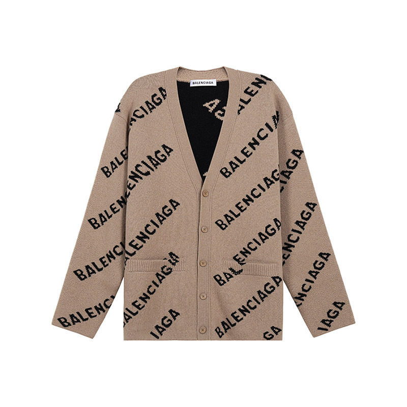 巴黎世家 BALENCIAGA 女士羊毛针织衫毛衣开襟衫652394 T1567