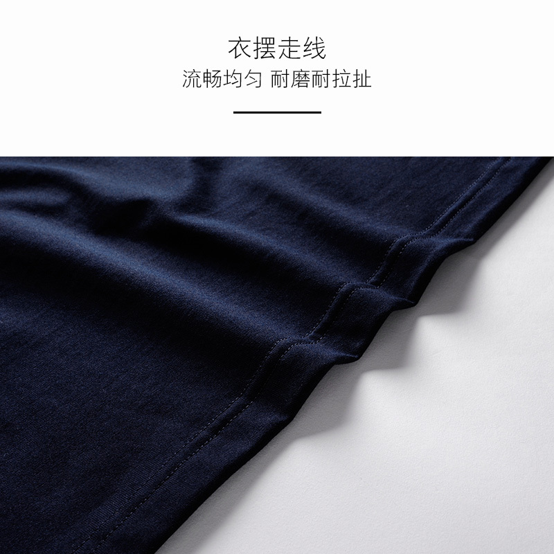 古老鲨鱼2018夏季男装新款圆领短袖T恤男 图案纯棉休闲上衣
