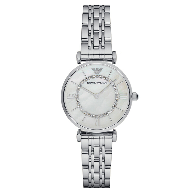 阿玛尼(EMPORIO.ARMANI)满天星手表钢质表带经典时尚休闲女士石英表腕表AR1908