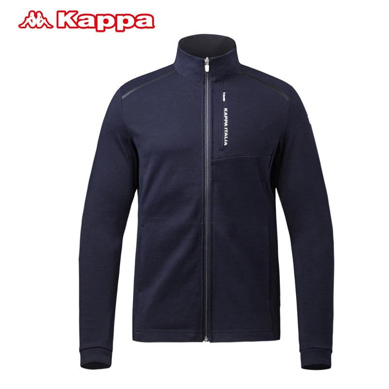 Kappa卡帕男运动卫衣春季上衣休闲服立领开衫无帽运动服图片