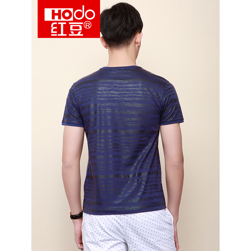 hodo红豆男装夏季男士t恤轻商务休闲棉质舒适轻薄微弹短袖t恤男
