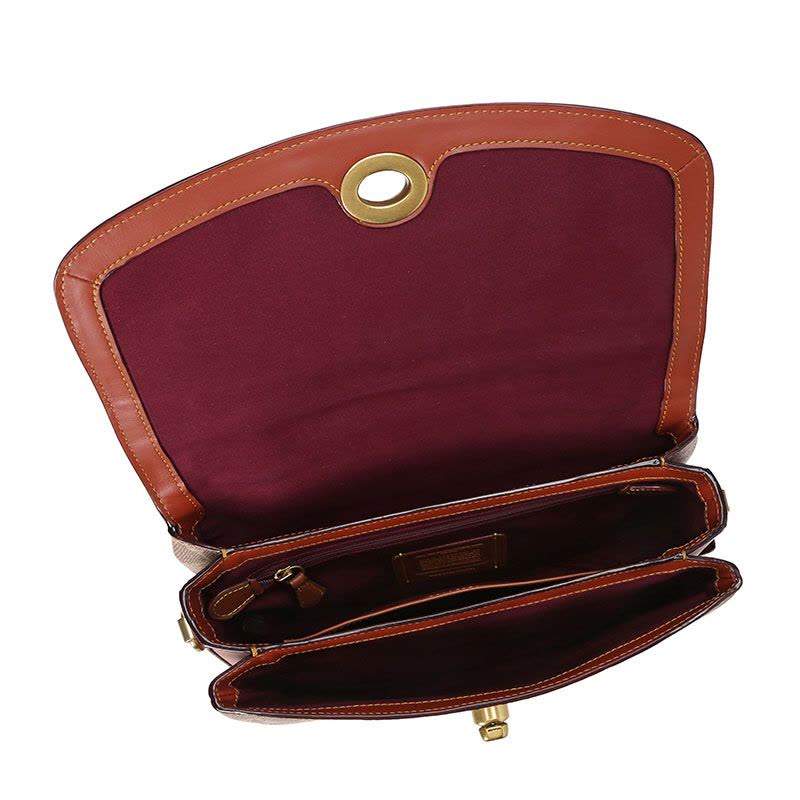 20春夏新款 预订 COACH CASSIE 女士斜挎单肩包68349涂层帆布/牛皮革 24x17x8CM图片