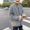 【COMEACROSS】冬装韩版加厚工装棉衣宽松羊羔毛翻领厚棉服棉袄