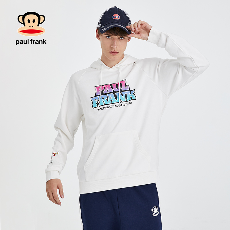 Paul Frank/大嘴猴【商场同款】秋冬款卫衣男简约休闲上装潮