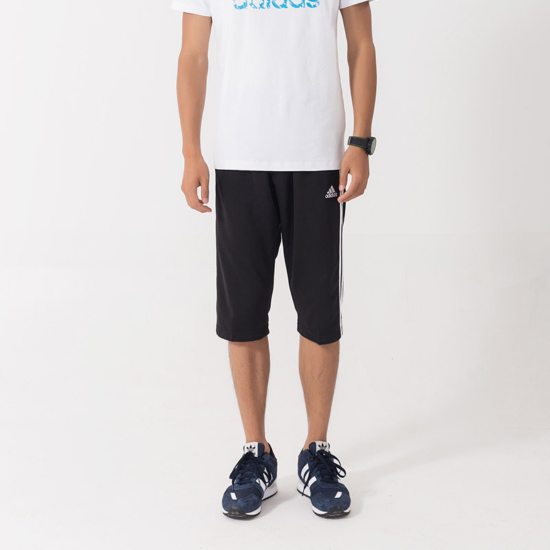 阿迪达斯adidas男装运动透气七分裤-PN10030MA-7-BW