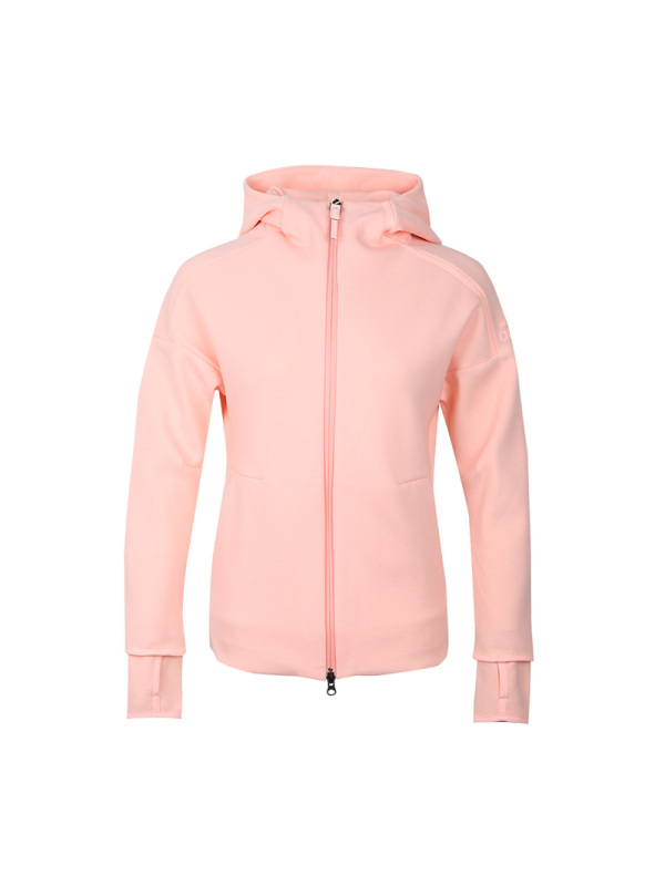 ADIDAS阿迪达斯女子上衣休闲运动舒适保暖连帽外套夹克CZ2732