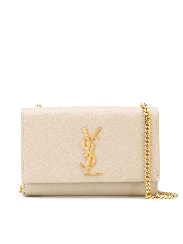 20春夏 SAINT LAURENT（YSL）KATE 小号 细粒纹理 单肩斜挎链条包469390 金链