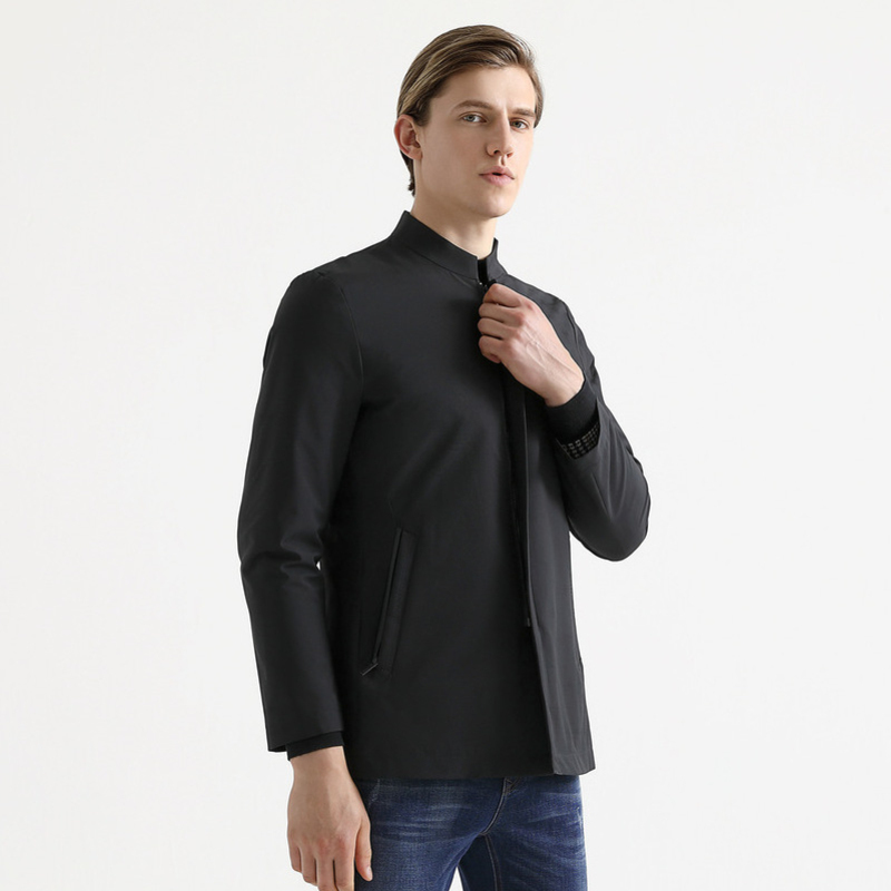 柒牌SEVEN男装2020秋外套工作服职业男夹克修身商务休闲夹克衫