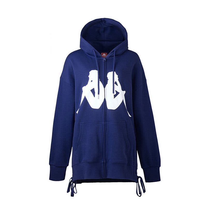 KAPPA/卡帕专柜女子运动服秋款针织卫衣LOGO外套|K0862MK59D图片