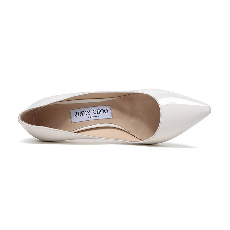 Jimmy Choo 周仰杰 女士漆皮尖头高跟鞋 ROMY 85 PAT 171