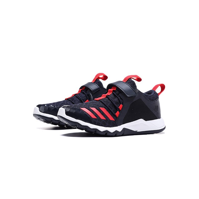【自营】adidas童男小童鞋儿童鞋魔术贴跑步休闲运动鞋D97606