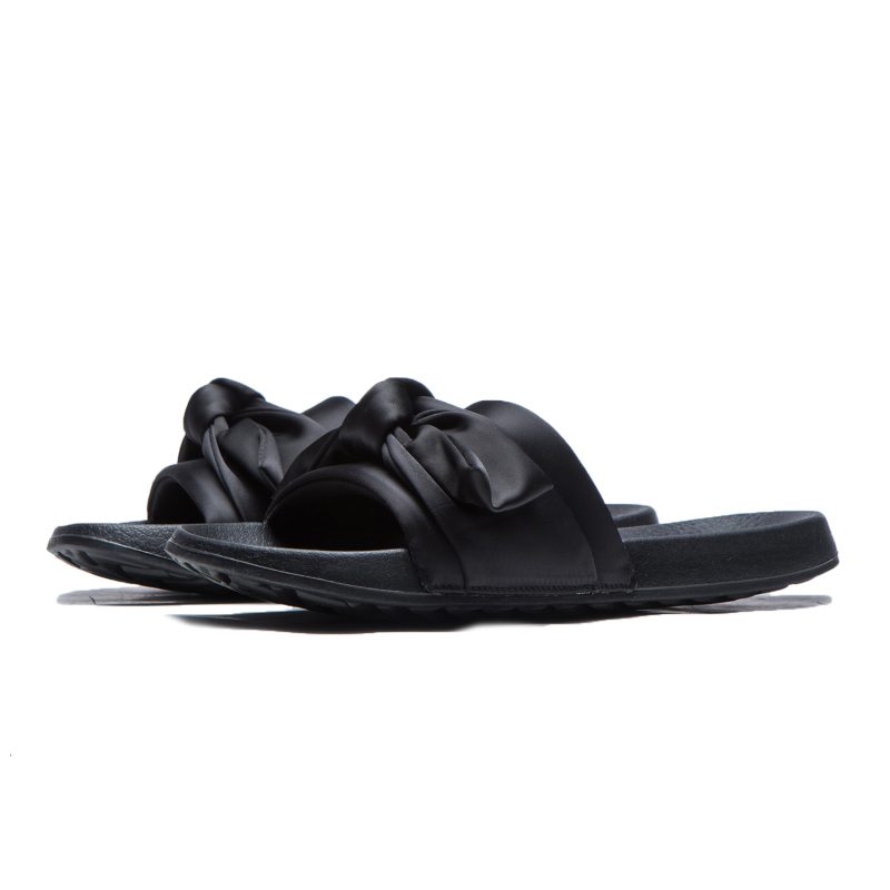 Skechers斯凯奇女鞋新款缎面交叉蝴蝶结设计可外穿凉拖鞋31533
