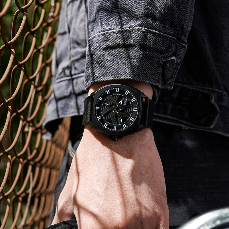 聚利时韩国时尚潮男绅士夜光防水活力石英男表运动手表jah138