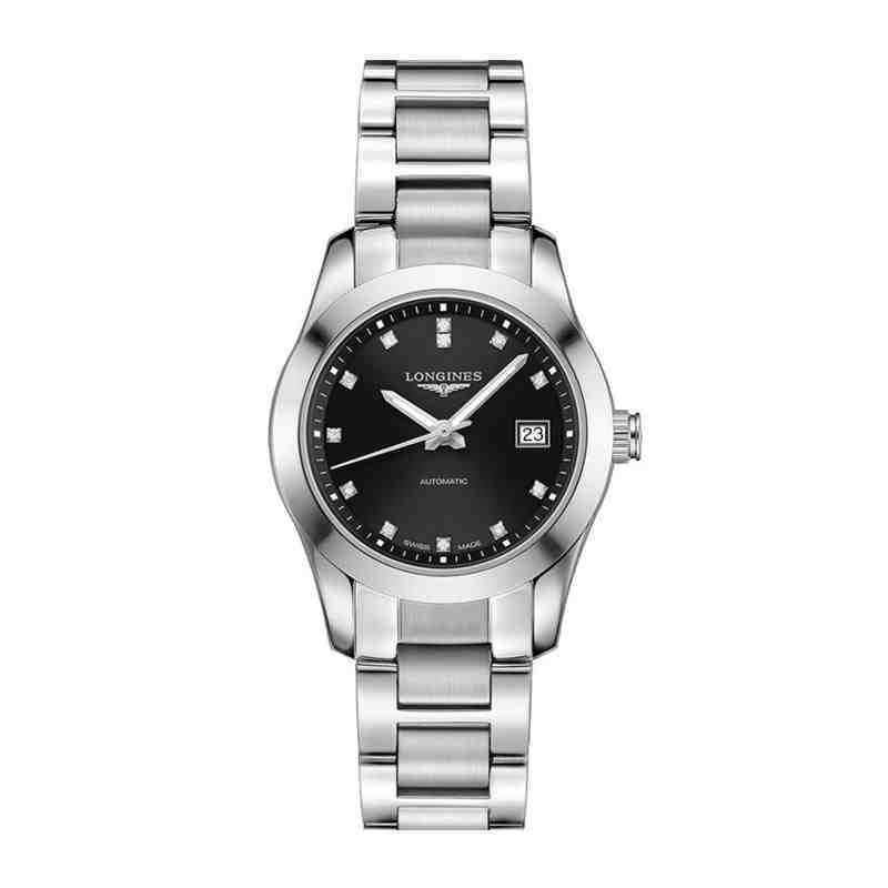 预售款浪琴longines康铂系列时尚镶钻自动机械表女l22854586