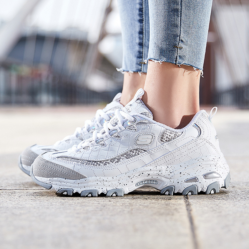 skechers斯凯奇女鞋D‘lites熊猫鞋运动休闲鞋66666054