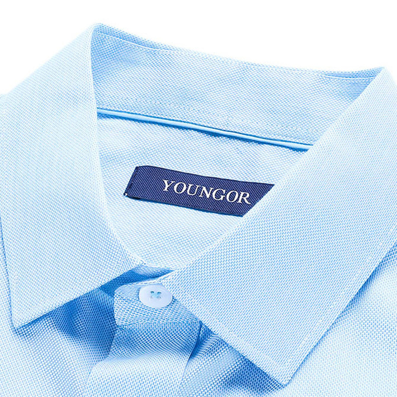 youngor雅戈尔2019春新品男士商务休闲湖蓝长袖衬衫029gfy42件