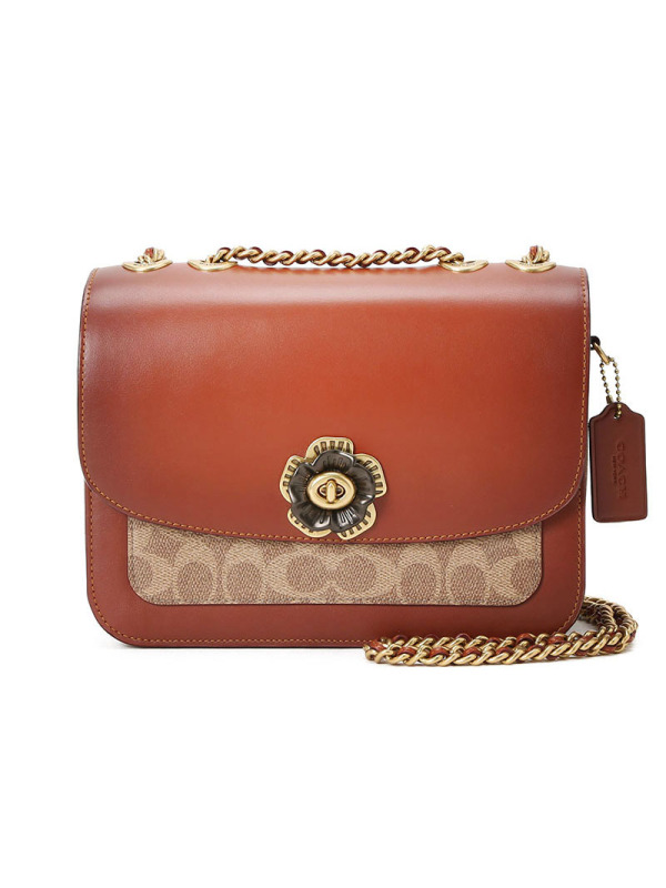 COACH 蔻驰 经典标志帆布MADISON 女士斜挎包 单肩包 C0827