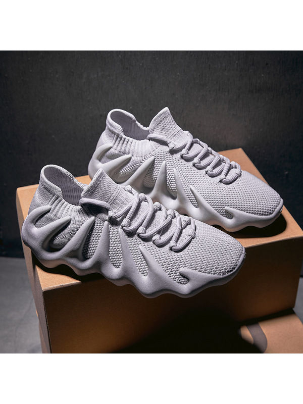 Ceba新款火山底椰子鞋2021夏季潮流飞织透气运动鞋个性低帮跑步女鞋