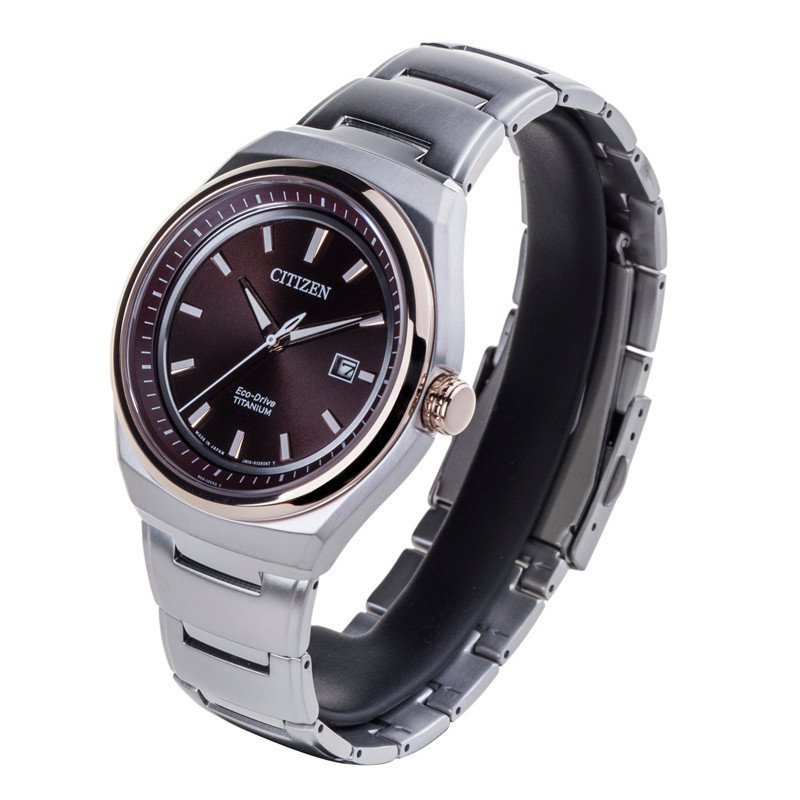 西铁城citizen手表光动能钛合金休闲时尚男表aw125550w
