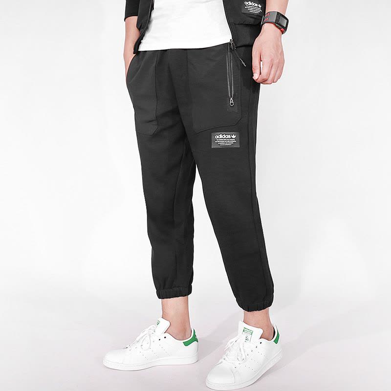 阿迪达斯三叶男裤秋季透气防风收口小脚休闲运动长裤BS2562图片