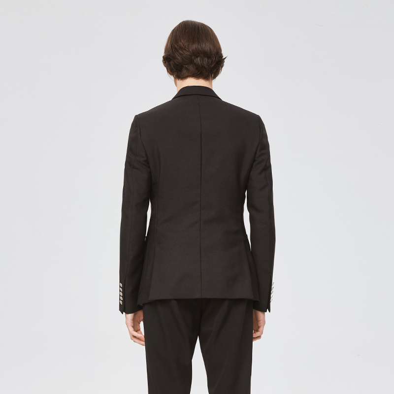 GUCCI/古驰 古驰黑色两粒扣修身男士西服西装368671