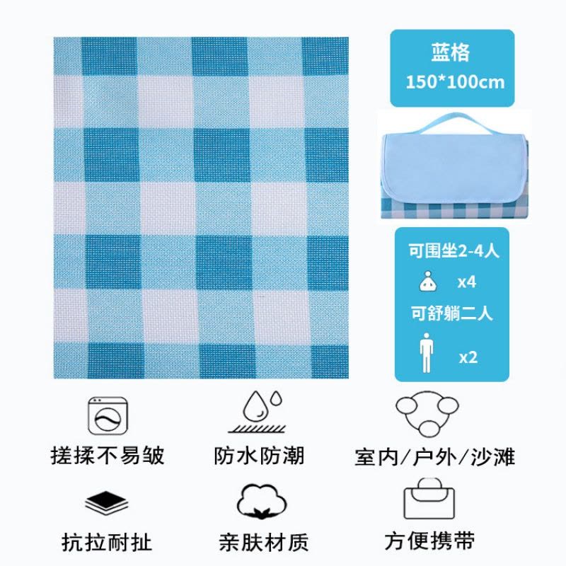 Ceba春游防潮垫野餐布户外便携防水草野炊地垫子郊游加厚ins风图片