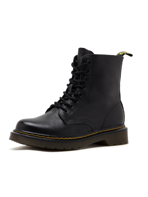 St&Sat/星期六2019秋冬新款圆头低跟方跟马丁靴女靴SS93116765