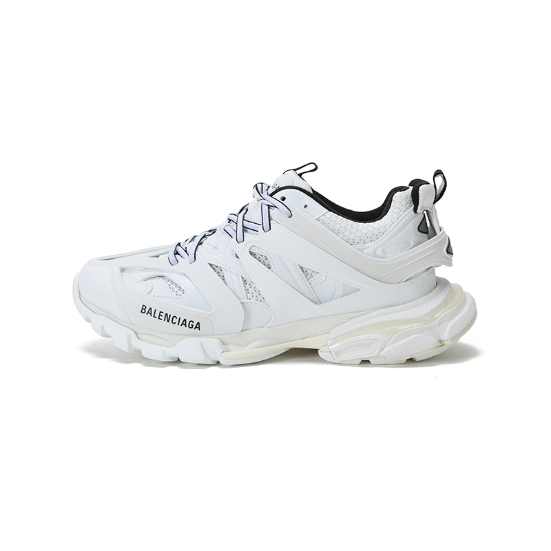 BALENCIAGA 巴黎世家 男士织物等多种面料拼接网眼系带休闲运动鞋 542023 W3AC1