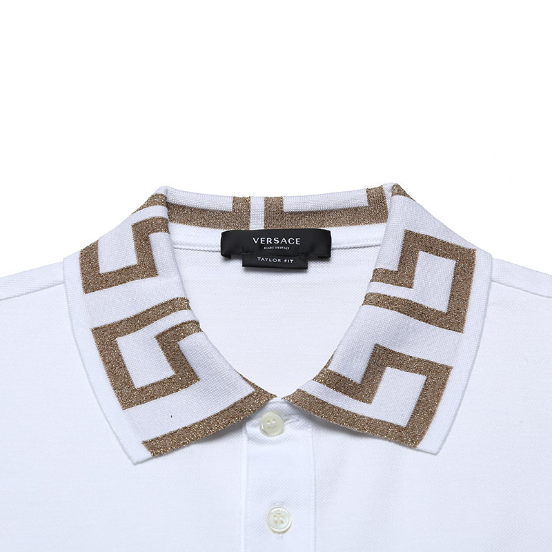 范思哲 VERSACE 男士棉质GRECA短袖POLO衫 A87402 1A01552