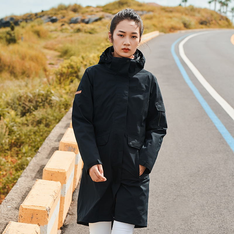 (outdoorproducts)运动户外女式套羽绒冲锋衣防风防水三合一外套