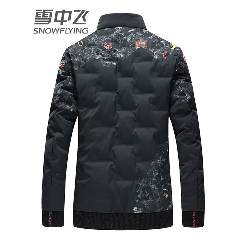 雪中飞男士羽绒服短款秋冬季修身加厚2019中青年不能外套商务图片