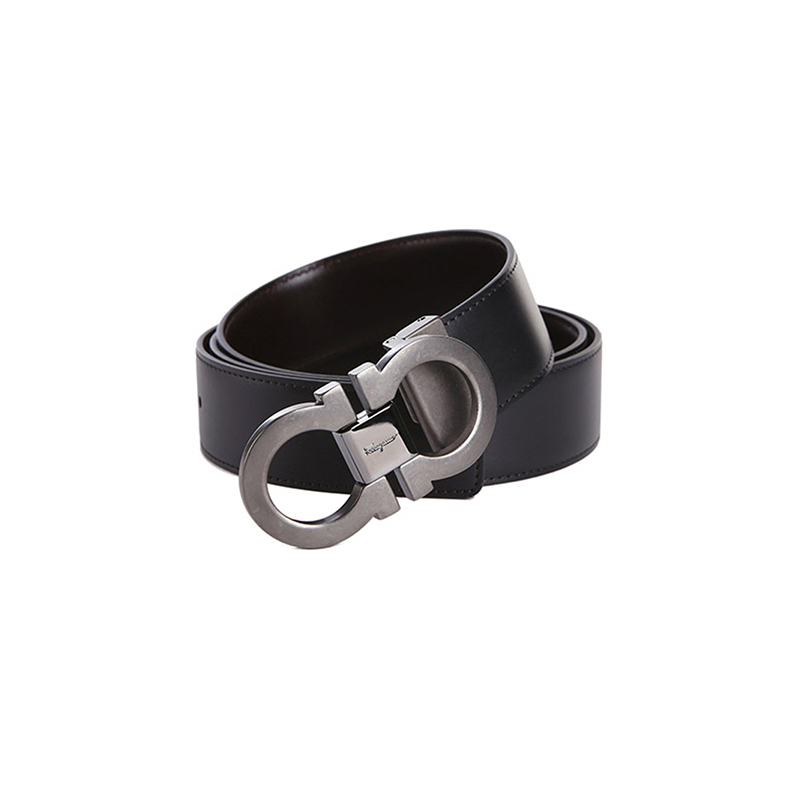 Ferragamo 菲拉格慕 皮带 黑色牛皮板扣logo箱包配件腰带110 CM 679535 064455