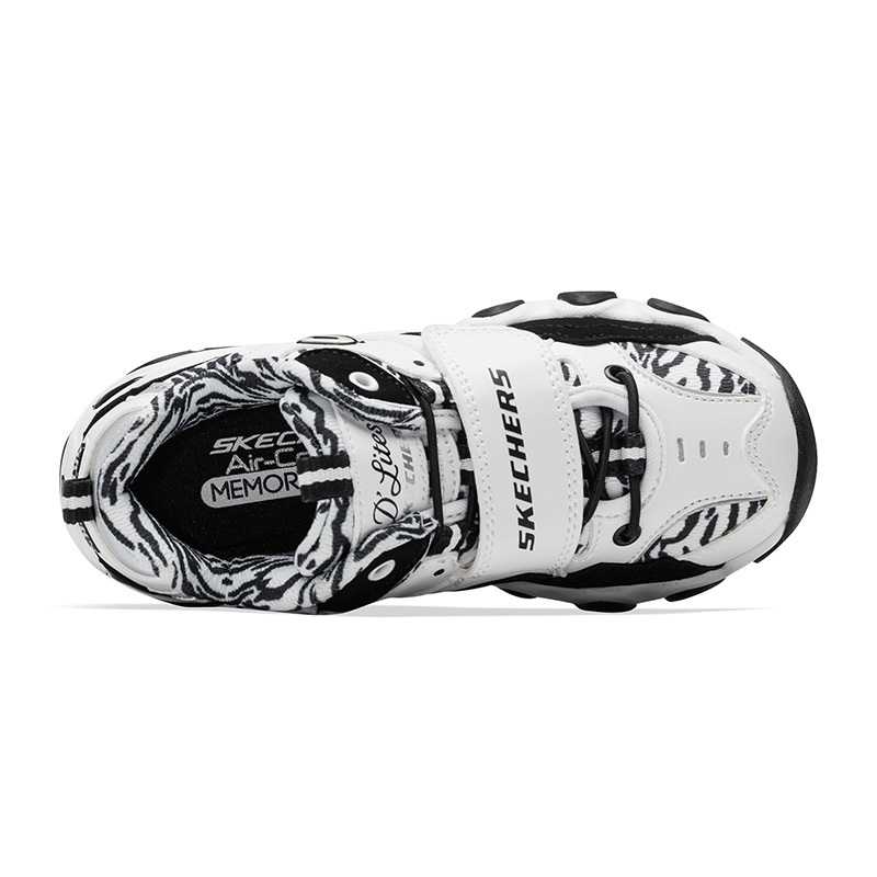 Skechers斯凯奇童鞋魔术贴时尚休闲运动熊猫鞋996300L