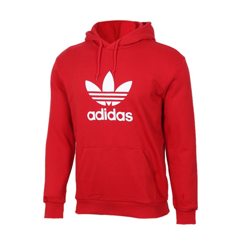 adidas阿迪达斯三叶男装男运动休闲红色卫衣DX3614图片