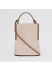 预订BURBERRY/博柏利 Peggy - 小号双色皮革佩格水桶包 21*16.5*25CM
